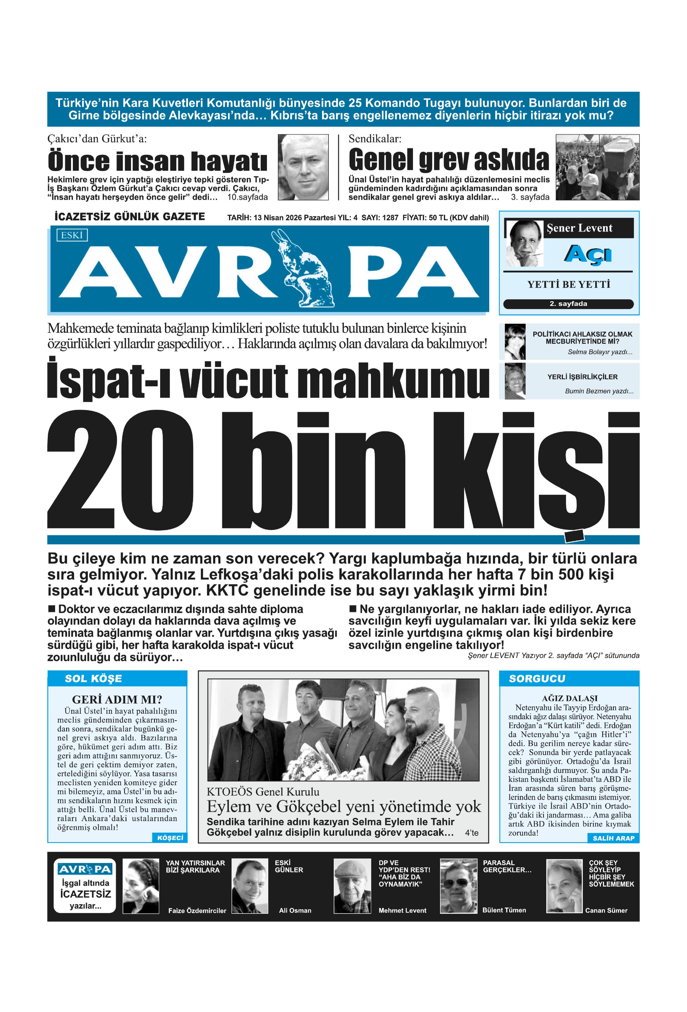 avrupa gazetesi
