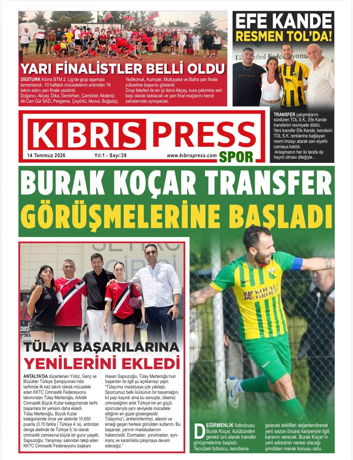 Kıbrıs Press Spor