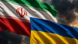 iran ukrayna bayrak