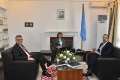 1769598846809Erhürman ve Hristodulidis, Holguin ev sahipliğinde ara bölgede bir araya geldi (5)