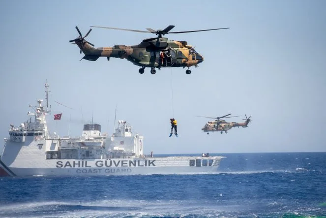178211833213217816757647911750924623688Caner Gönyeli Tatbikatı deniz safhası yapıldı-1-so
