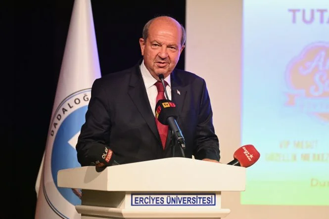 KKTC'nin 5. Cumhurbaşkanı Ersin Tatar, Kayseri'de konuştu: