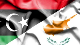 güney kıbrıs libya bayrak