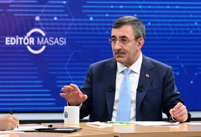 Cumhurbaşkanı Yardımcısı Yılmaz, AA Editör Masası'na konuk oldu