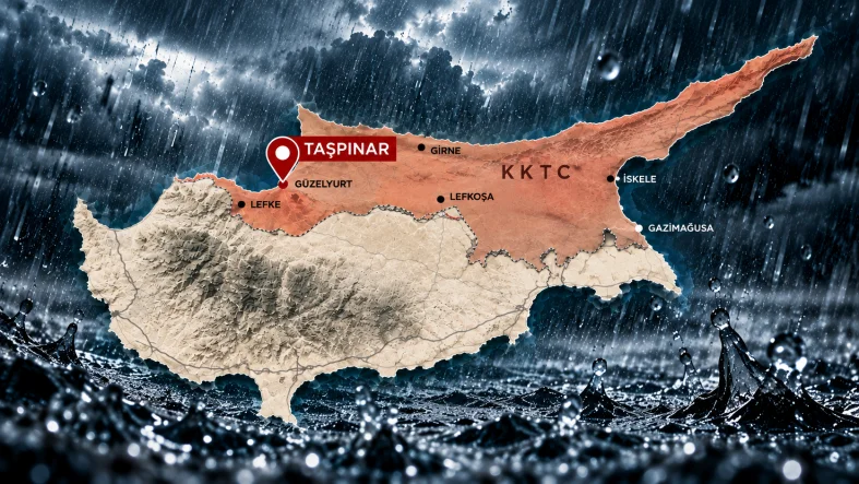 KKTC Fırtınasında Kıbrıs Hava Haritası