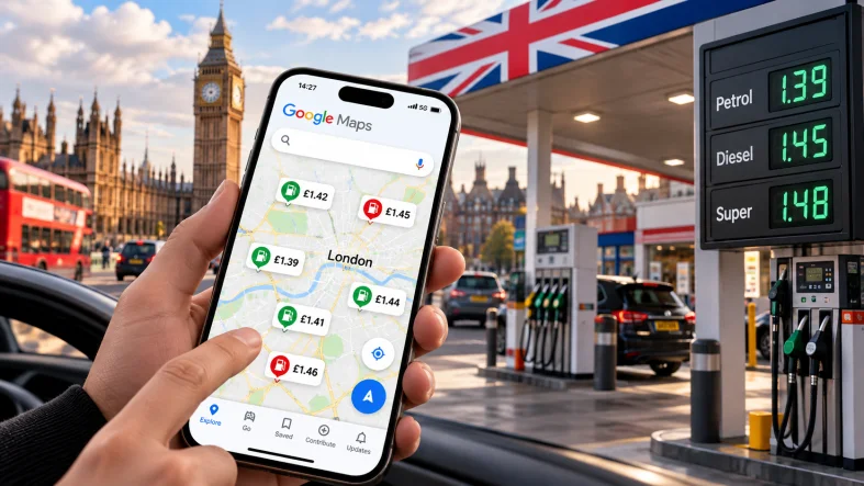 Londra’da Google Haritalar ile Yakıt Fiyatları