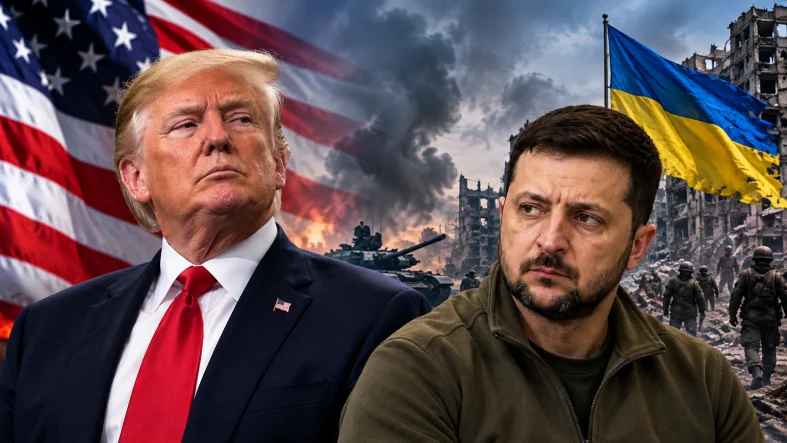 Trump és Zelenszkij a háború árnyékában